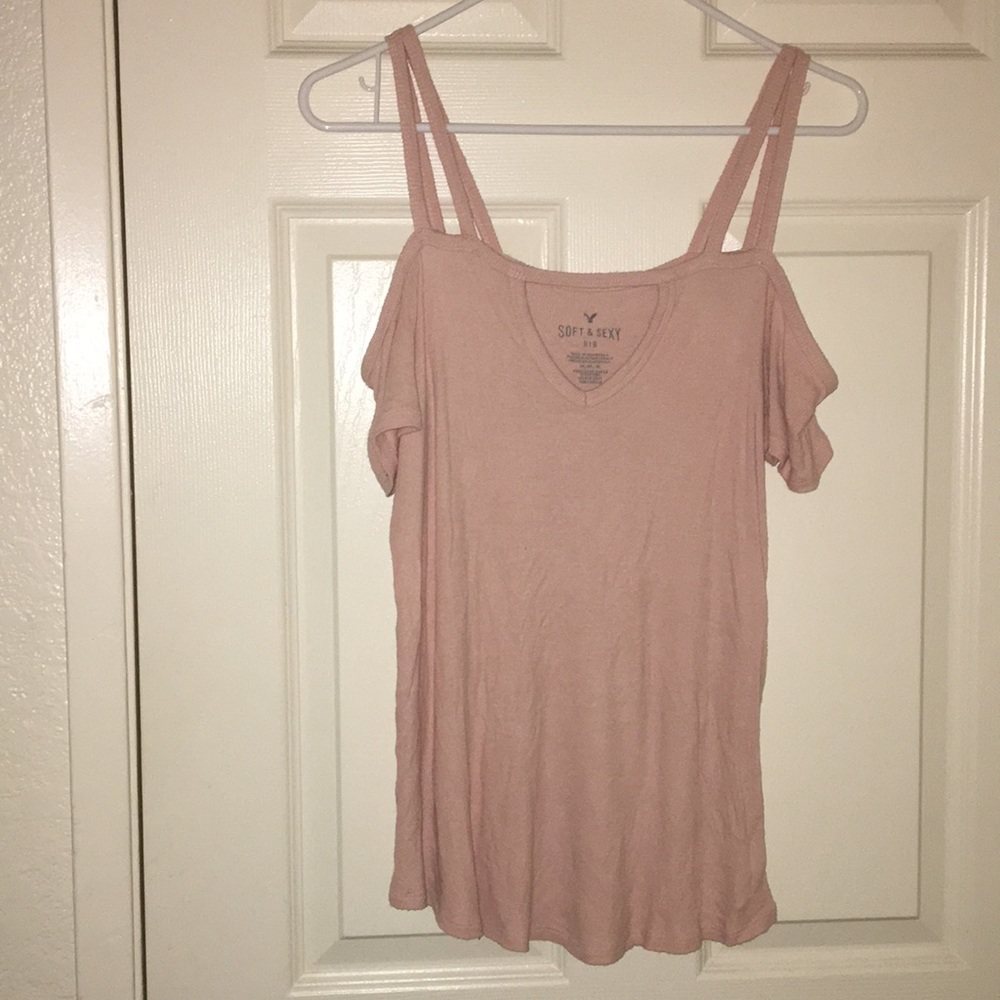 Pink off the shoulder top